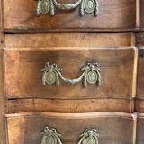 Commode arbalète style Louis XIV - Noyer massif