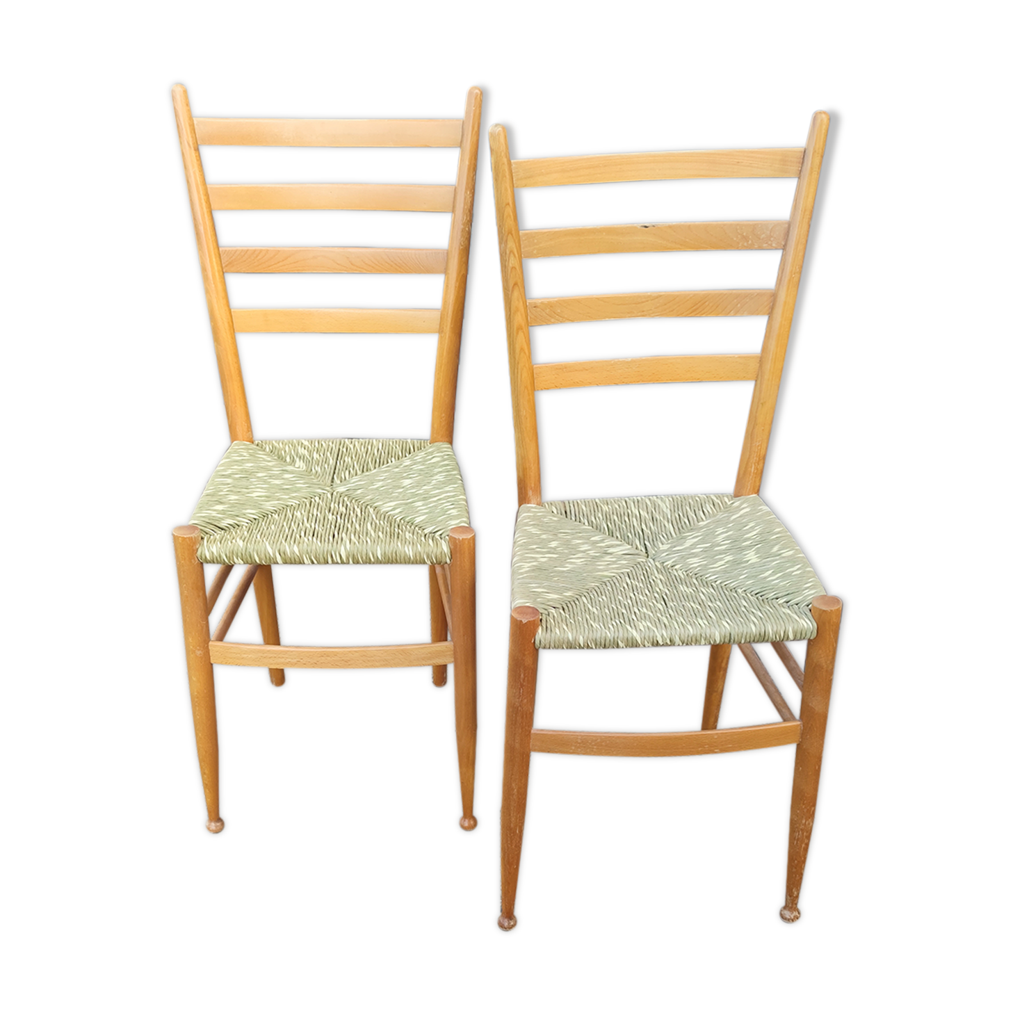 Paire de chaises d'appoint vers 1960