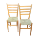 Paire de chaises d'appoint vers 1960
