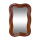 Louis Philippe organic curved wavy distressed mirror, ca 1880