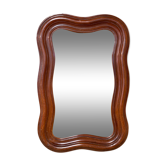 Louis Philippe organic curved wavy distressed mirror, ca 1880