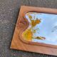 Miroir biseauté en chêne massif sculpté 50x165cm
