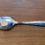 Six silver-plated mocha spoons