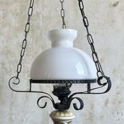Opaline and Ceramic Suspension - Vintage