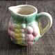 Barbotine milk jug and sugar bowl set - Perfect condition