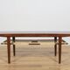 Mid-Century Rosewood & Rattan Coffee Table, 1960s