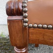19th-century mahogany office chair