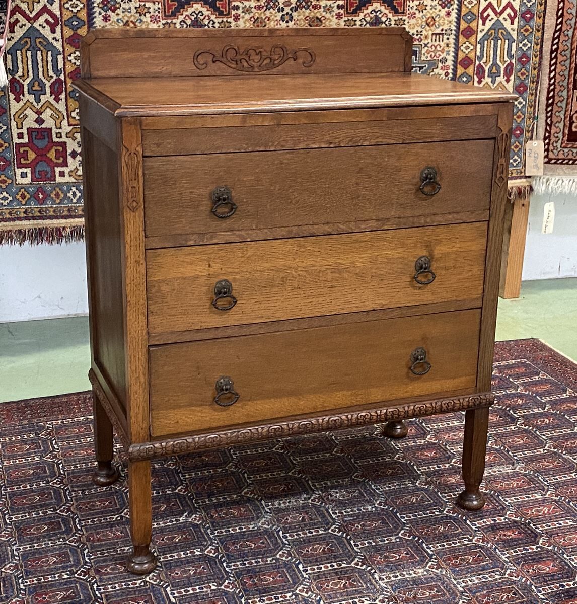 English oak dressing table, dresser 1930