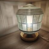 Art Deco glass lamp with touch control