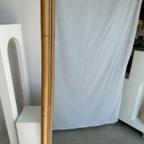 Miroir sur pied en bambou et rotin H:1m80