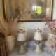 Paire de lampes de chevet en verre de Murano