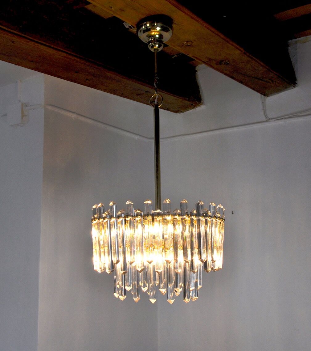 Venini chandelier for Carmer, 2 levels Italy 1970