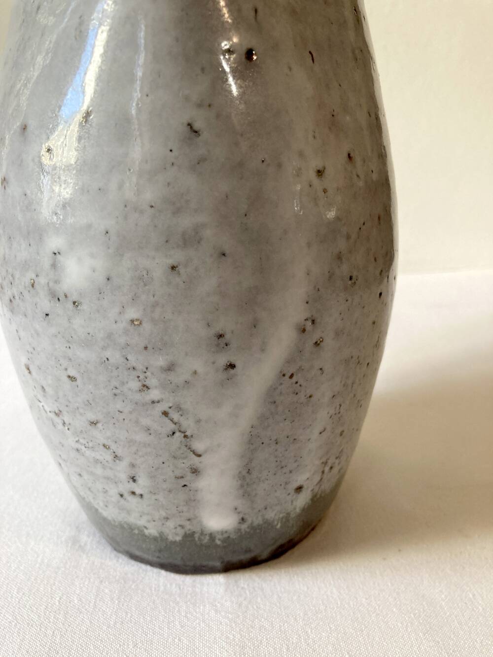 Light blue-grey glazed stoneware jug/pitcher