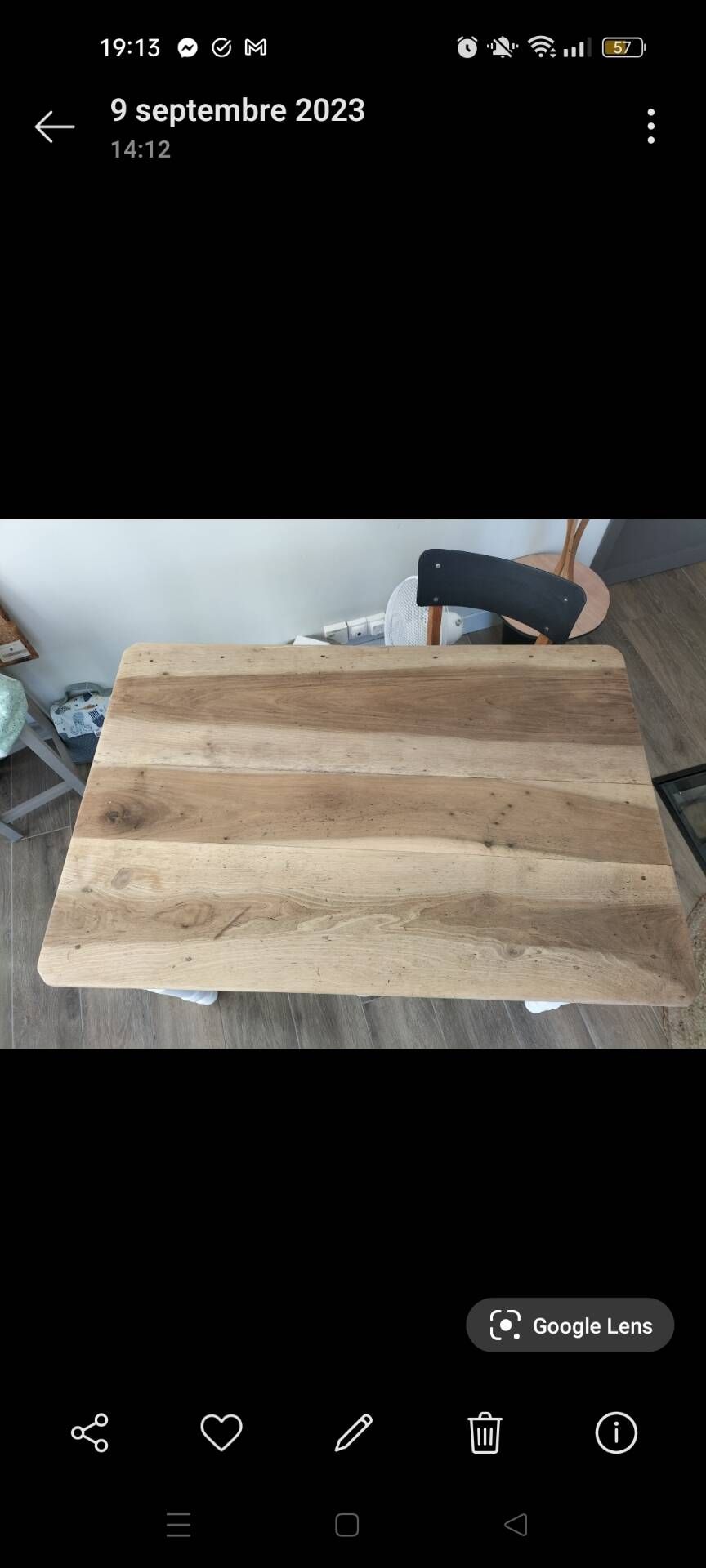 Table de ferme en bois massif