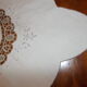 Nappe brodée vintage 250 x 170 et 12 serviettes