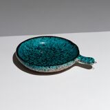 Speckled earthenware pan, accolay, 1960s