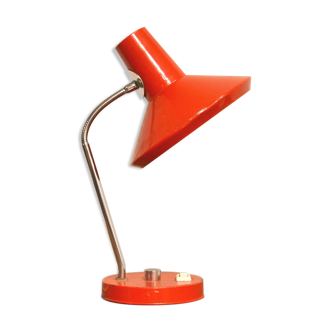 Red metal lamp