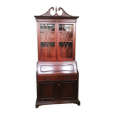 Trumeau (secretary desk) vintage con vetrina, anni 50