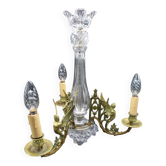 petit lustre en cristal et bronze de la maison baccarat XIXeme