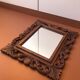Old mirror carved wooden frame