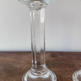 Glass candlesticks
