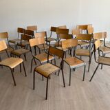 20 vintage mismatched school chairs