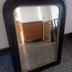Miroir style Louis Philippe noir et doré