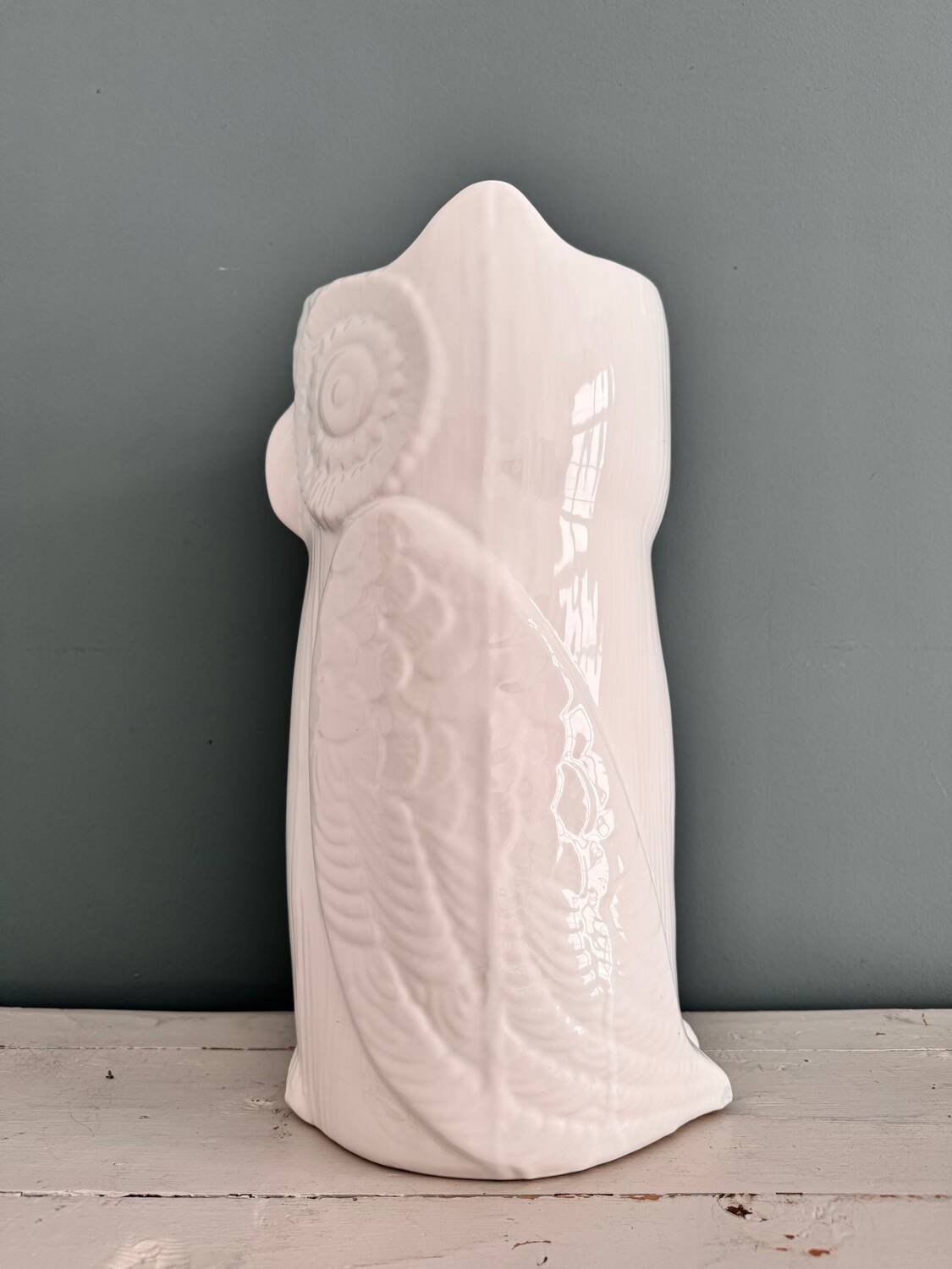 Vintage ceramic owl umbrella stand