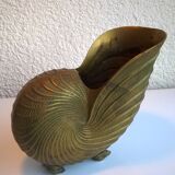 Brass nautil vase