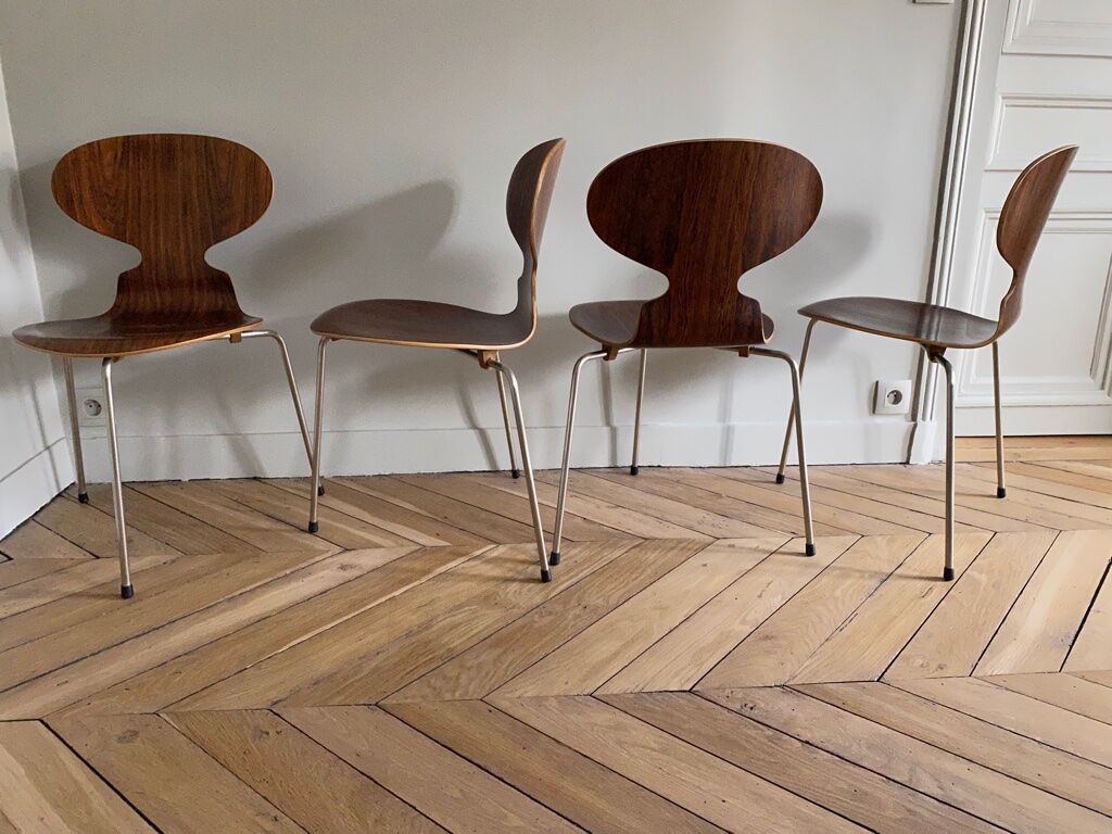 Series of 4 chairs Ant by Arne Jacobsen for Fritz Hansen