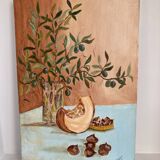Oil on still life canvas