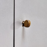 Art Deco Black Lacquer and Bronze Cabinet in the style of André Arbus, France, 1930s