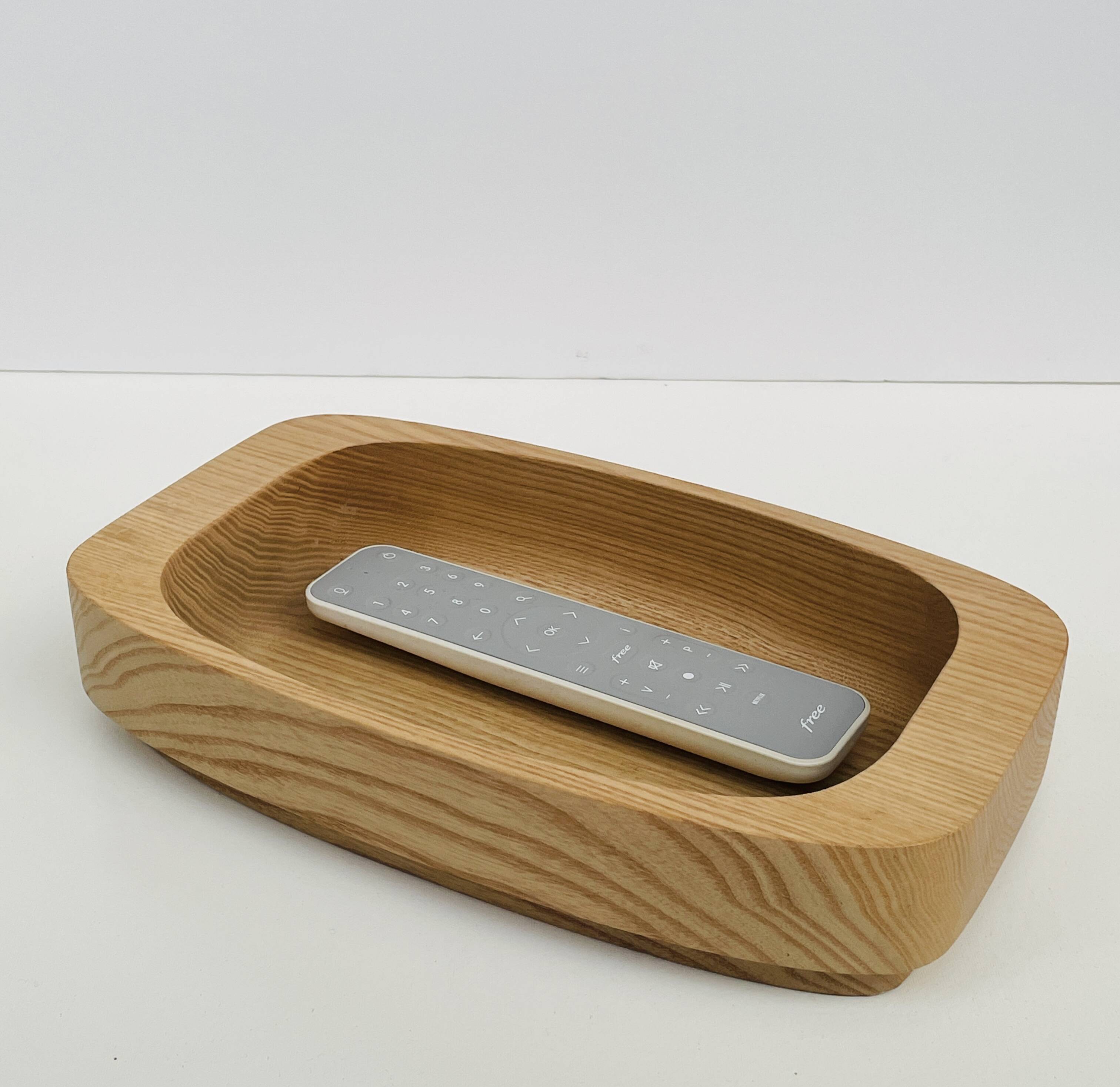 Solid wood bowl/plateau – vintage Scandinavian design – Sweden