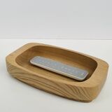 Solid wood bowl/plateau – vintage Scandinavian design – Sweden