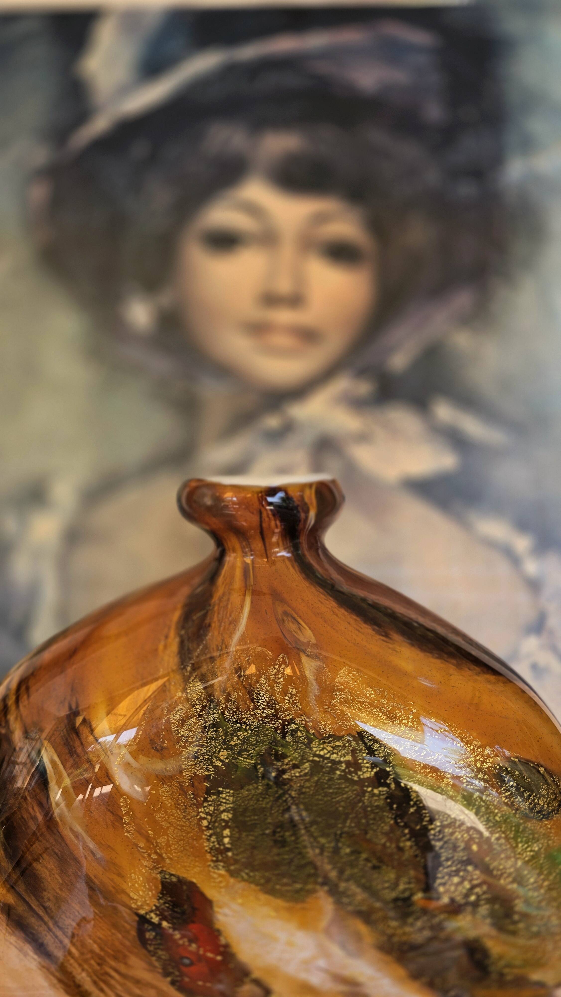 Grand monumental gourd vase — Bernard Aconito — Master Glassmaker in Biot —