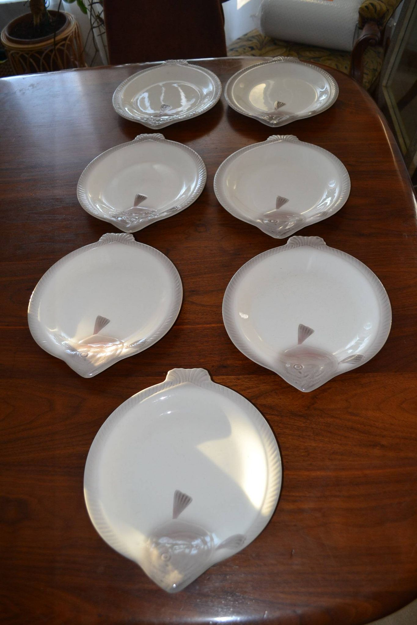 Lot assiettes poisson de Longwy