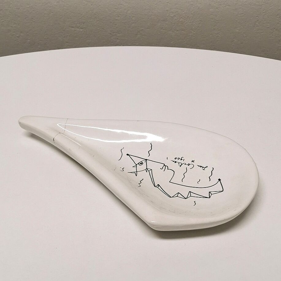 Ashtray / empty ceramic pocket Jean Cocteau, 1960