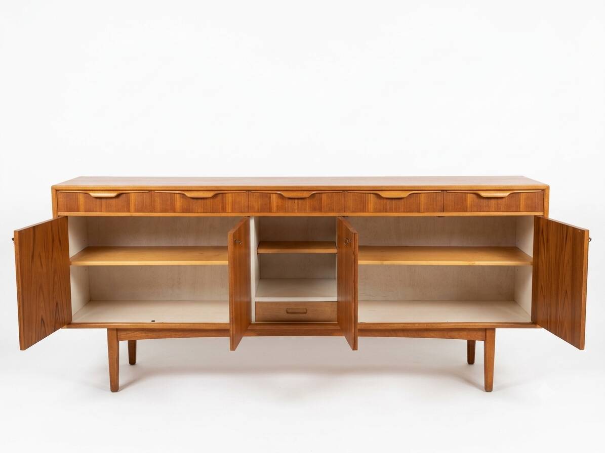 Enfilade suédoise en teck – Bertil Fridhagen pour Bodafors (1961)
