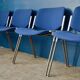 Lot de 20 chaises DSC 106 bleues de Giancarlo Piretti pour Castelli.
