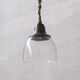 Clear Bell Shaped Antique Pendant Light