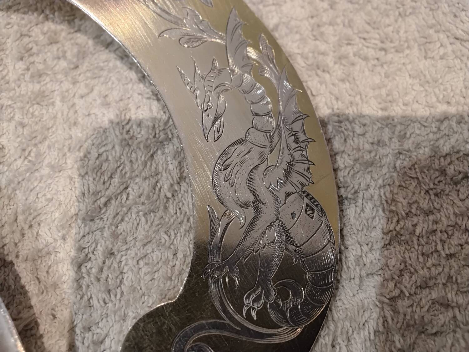 Silver ice cream serving set 800 boar renaissance griffin