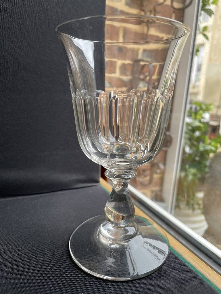 6 19th century water glasses – Establishments Legras