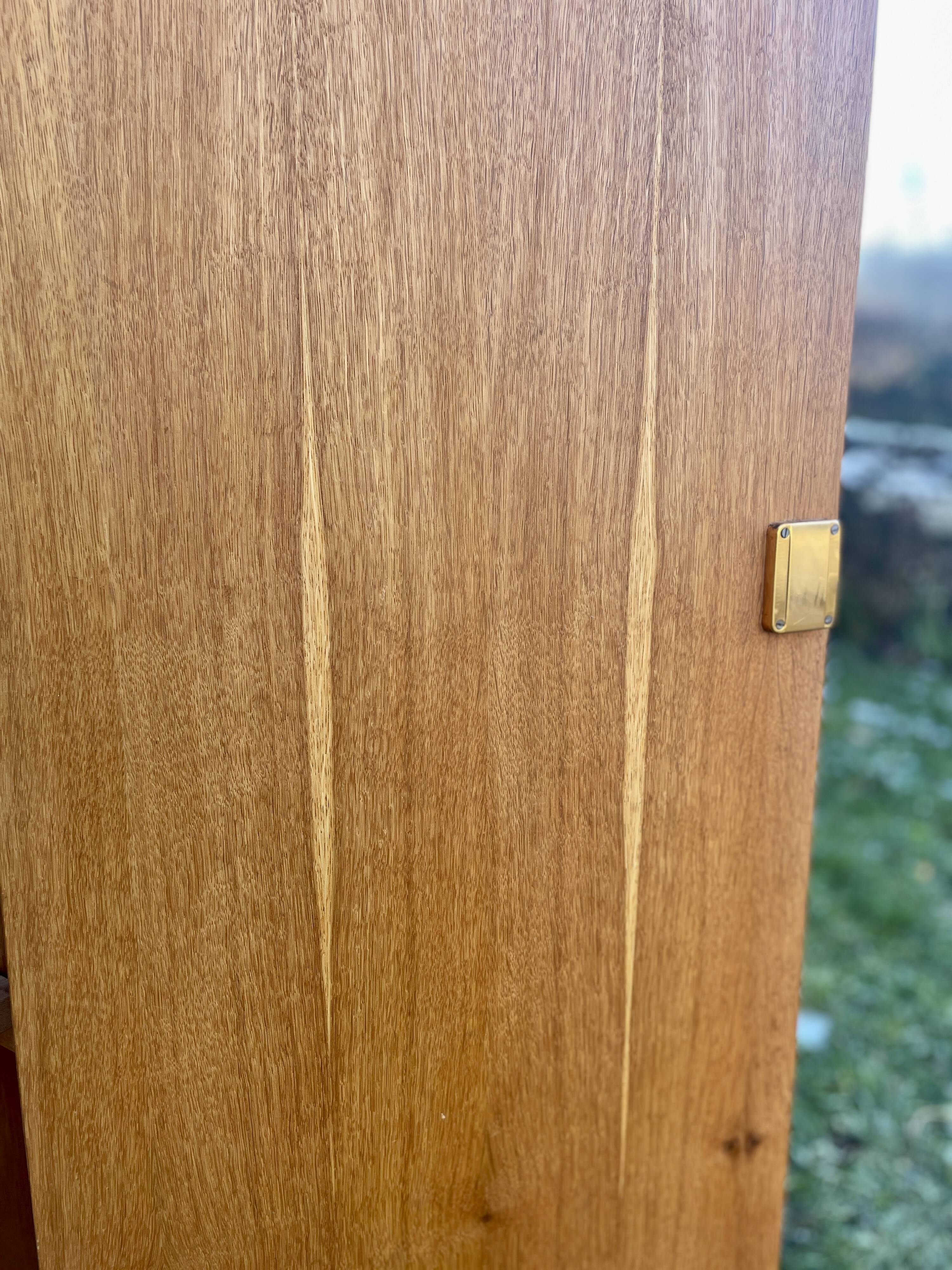 Blonde wood wardrobe 1970