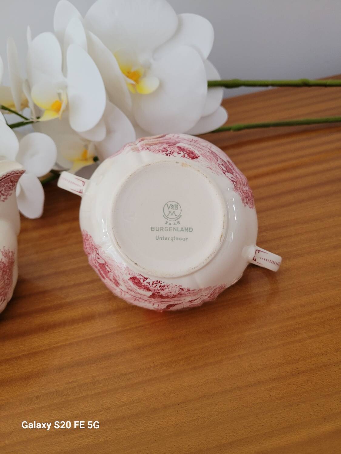 Villeroy Boch Burgenland porcelain, sugar bowl and milk jug