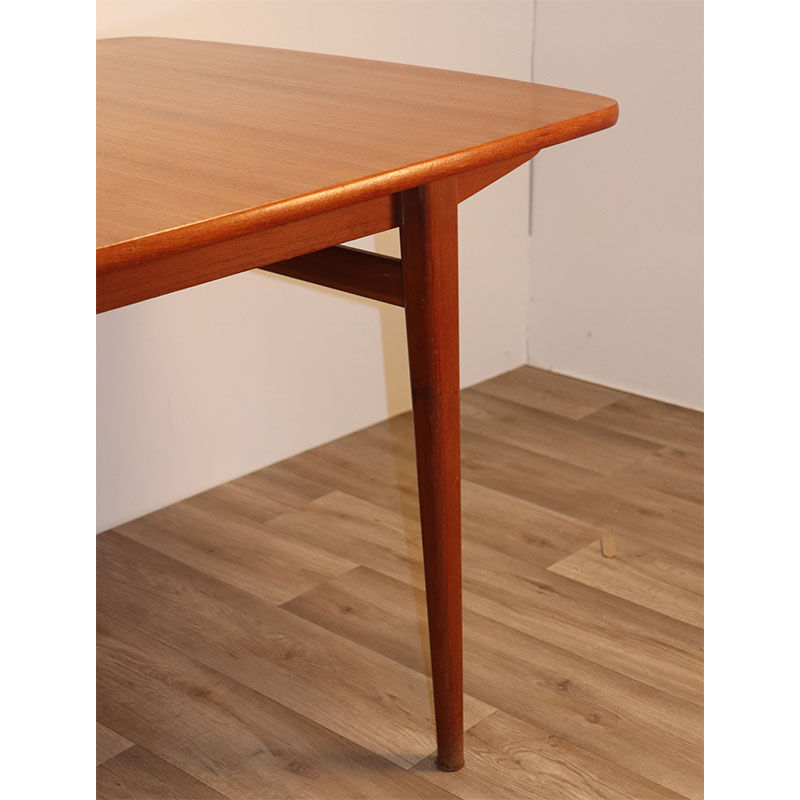 Scandinavian expandable teak dining table circa 1960