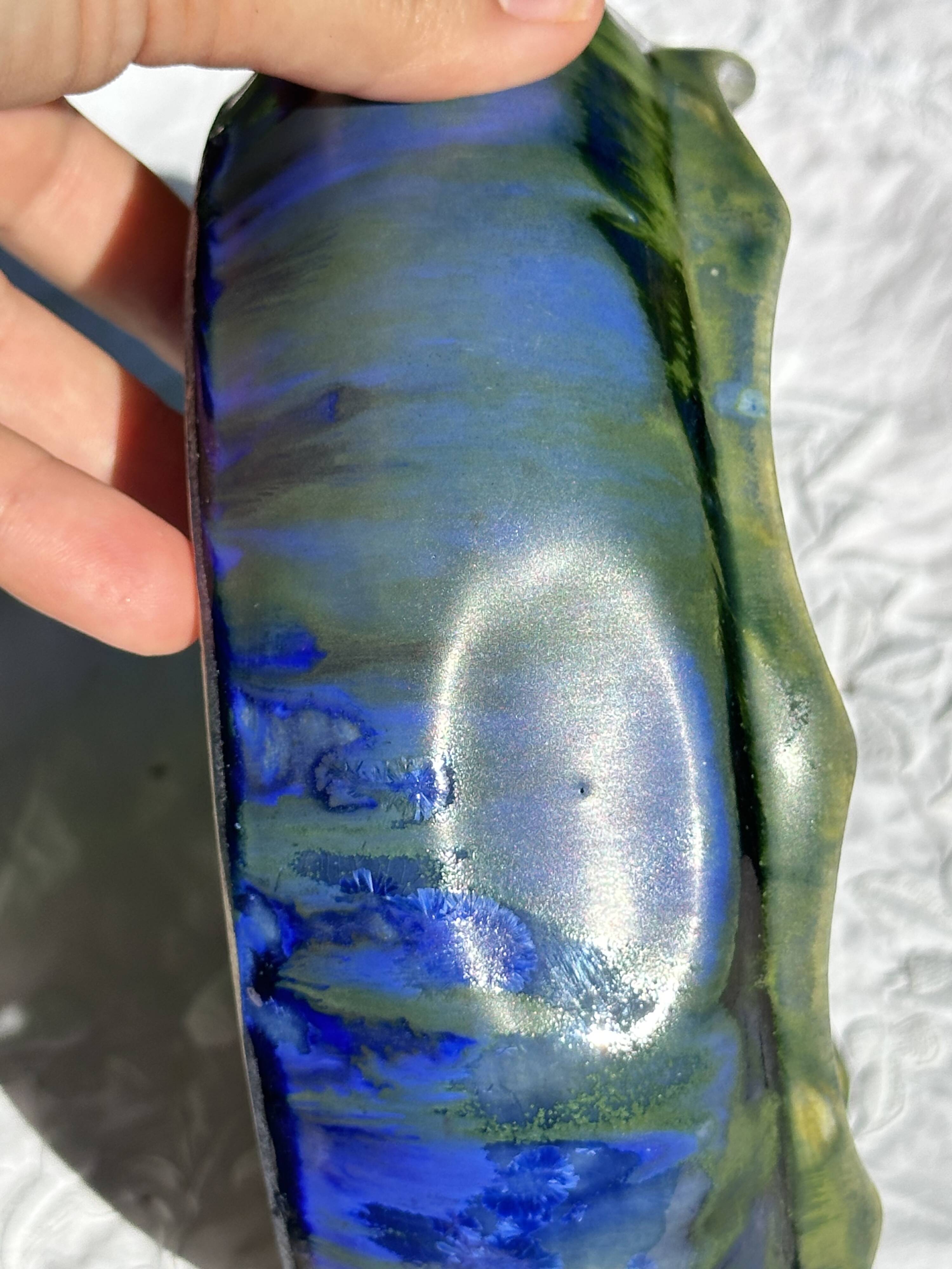 Gilbert metenier signed ceramic bowl // french art deco