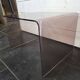 Smoked plexiglass side table from the 70s