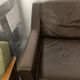 4 seater genuine leather sofa