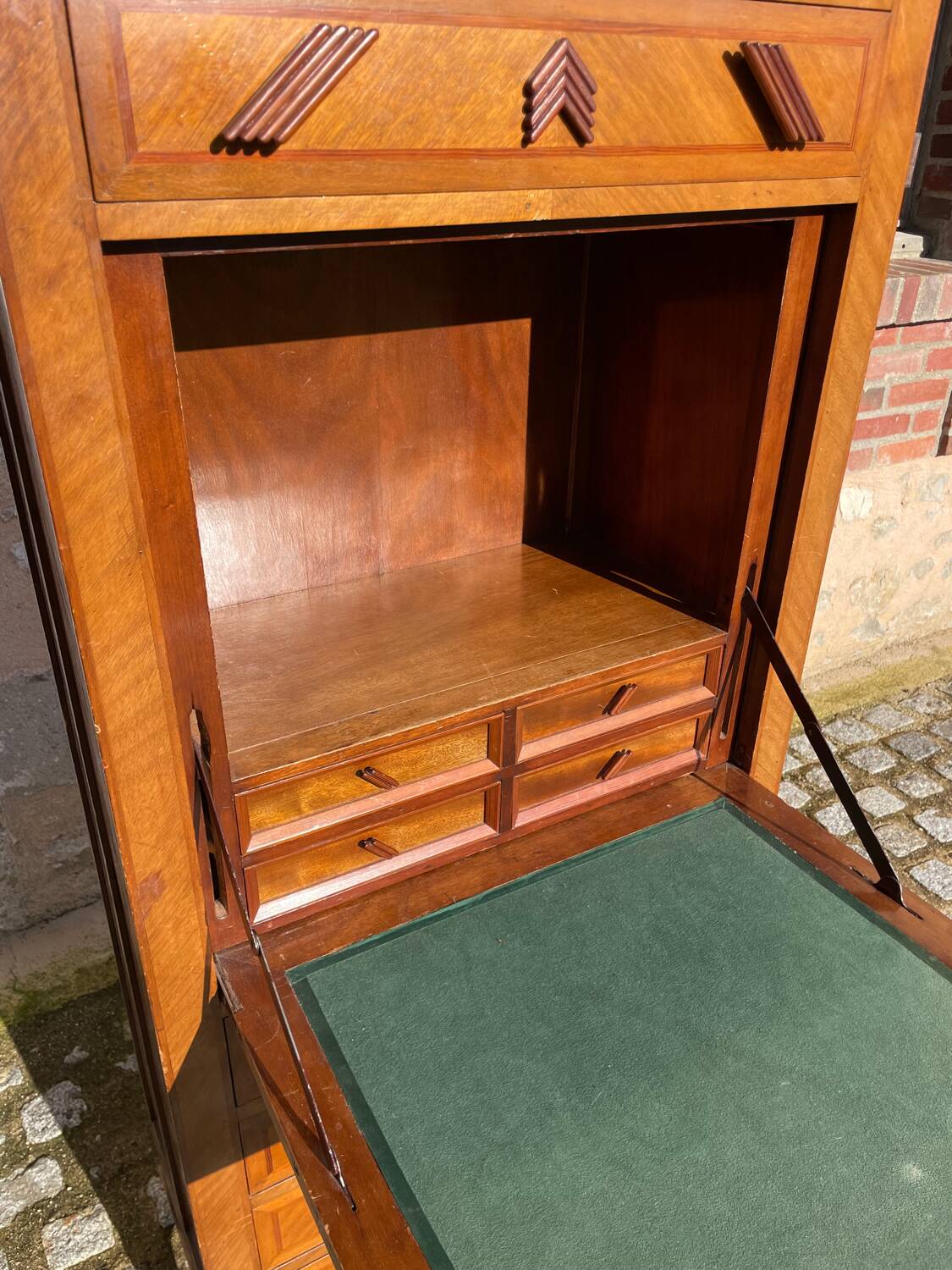 Vintage wooden secretary