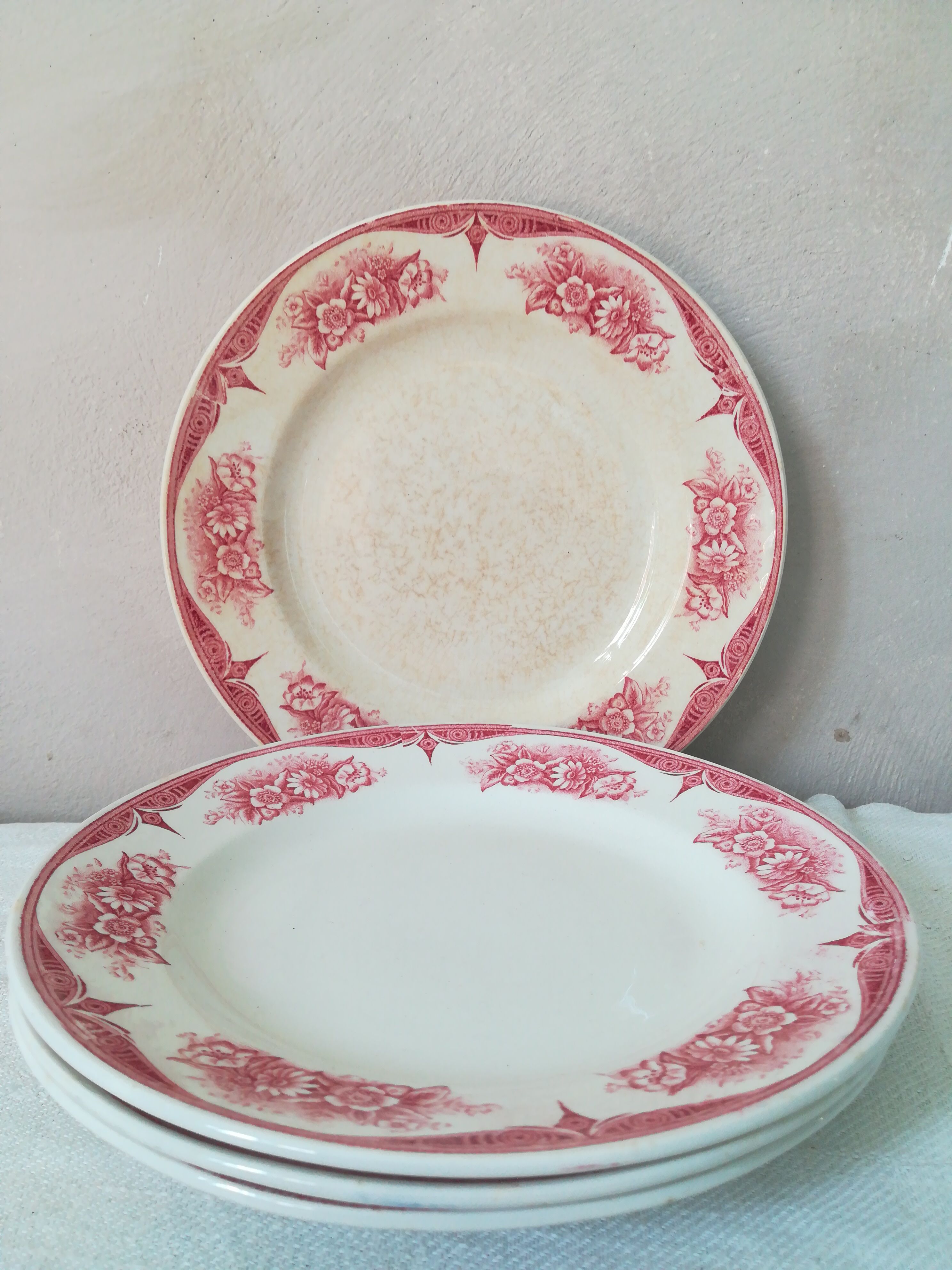 4 Assiettes terre de fer